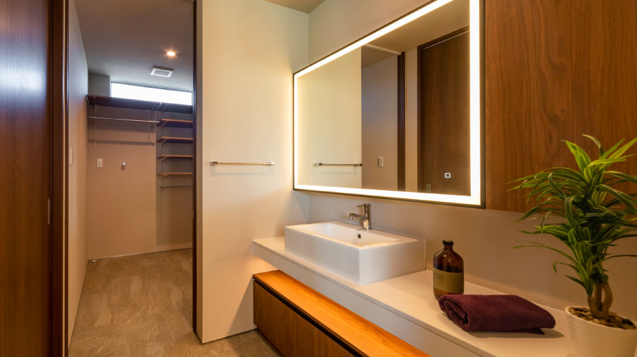 洗面化粧台の施工事例